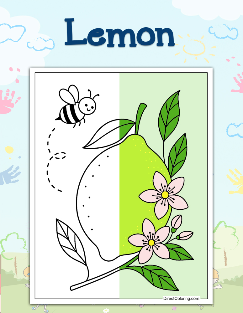 Lemon Coloring Pages